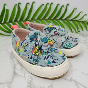 Zara Kids Printed Graphic Sneakers 22 6.5